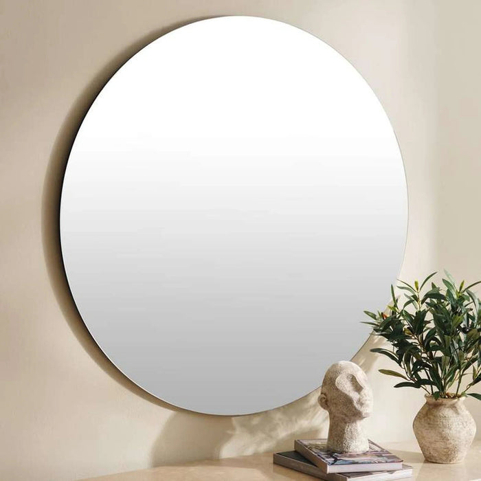 Reflection Frameless Round Wall Mirror 101.6X2X101.6Cm - Clear Pan Home