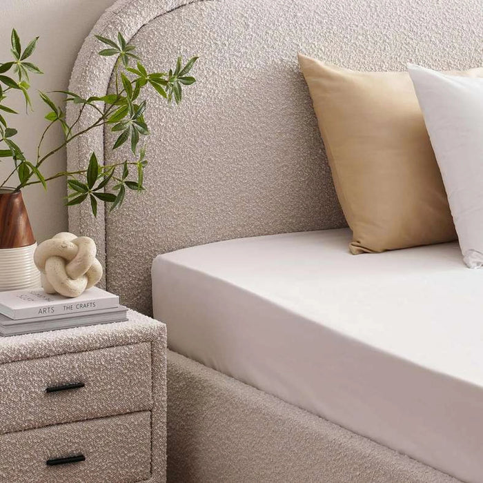 Reflection Home 230 Tc Percale Super King Fitted Sheet 200X200+33Cm - White