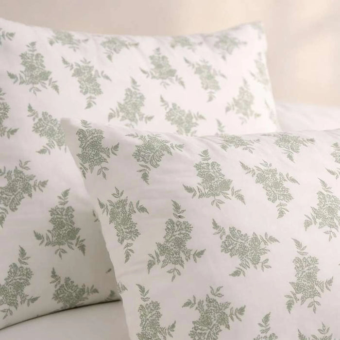 Reflection Home Bloom Printed 3-Piece King Comforter Set 240X260Cm -Dried Sage