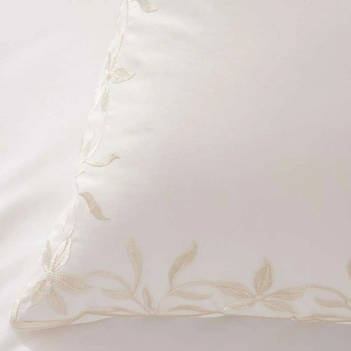 Reflection Home Mila Floral Embroidered 3-Piece King Comforter Set 240X260Cm - Ivory