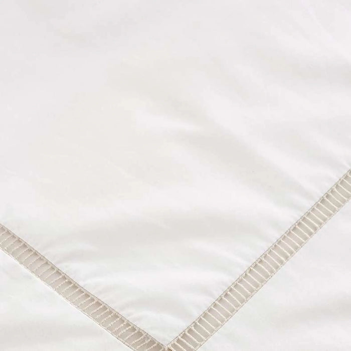 Reflection Home Mila Ladder Lace 3-Piece King Duvet Cover Set 230X220Cm - Beige