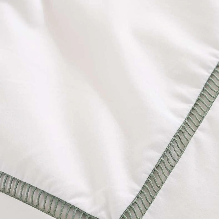 Reflection Home Mila Ladder Lace 3-Piece King Duvet Cover Set 230X220Cm - Navy