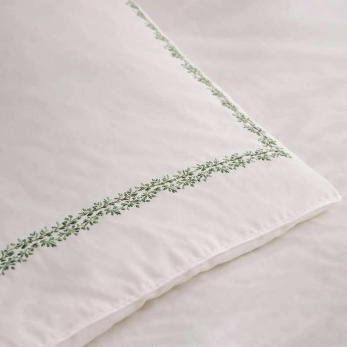 Reflection Home Oasis Floretta Embroidered 3-Piece King Duvet Cover Set 230X220Cm -Dried Sage