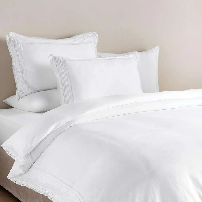 Reflection Home Peyton Embroidered 3-Piece King Duvet Cover Set 230X220Cm - White
