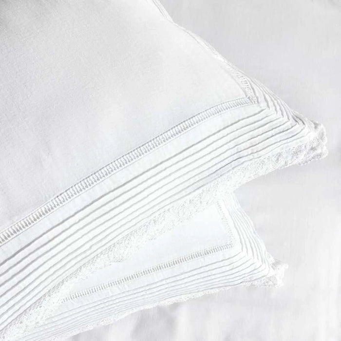 Reflection Home Peyton Embroidered 3-Piece King Duvet Cover Set 230X220Cm - White