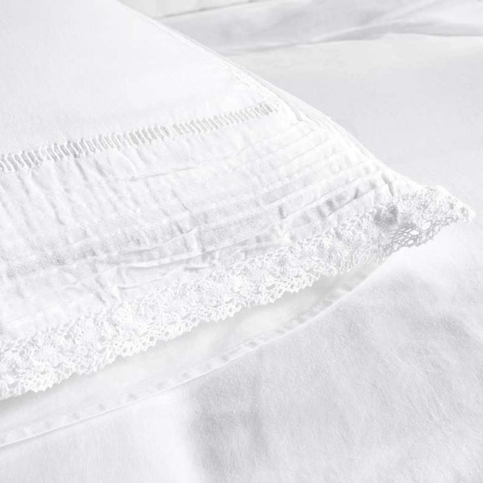 Reflection Home Peyton Embroidered 3-Piece King Duvet Cover Set 230X220Cm - White