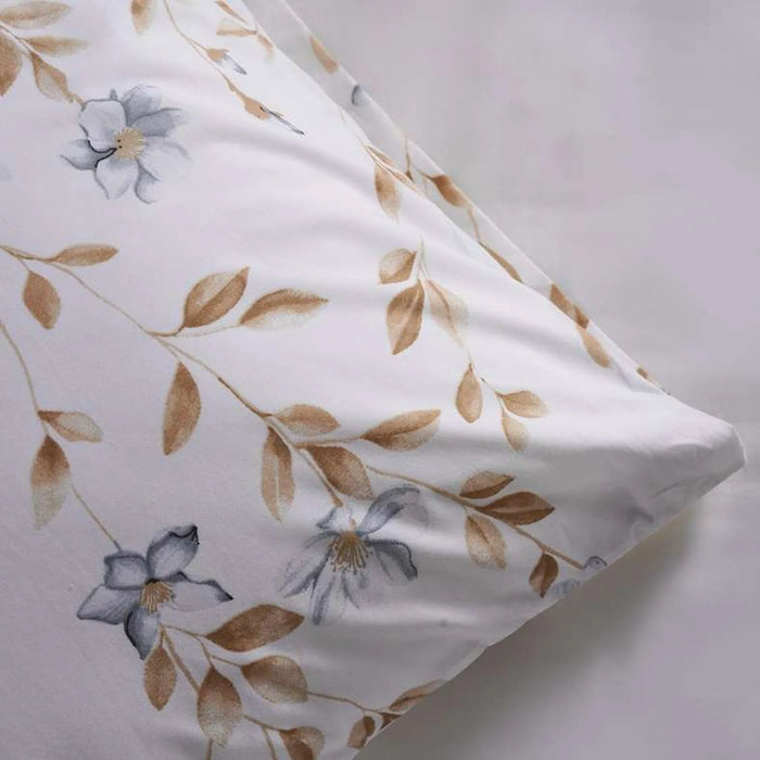 Reflection Home Wallflower 3-Piece King Comforter Set 240X260Cm - White/Blue