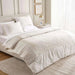Reflection Home Willow Leaf Embroidered 3-Piece King Comforter Set 240X260Cm - Beigegreen Pan Home