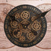 Regal Vintage Gear Clock Dia 60Cm - Antique Brown Pan Home