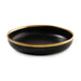 Regale Deep Plate Dia23X5Cm - Black And Gold Pan Home