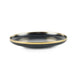 Regale Dinner Plate Dia24Cm - Black And Gold Pan Home