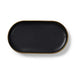 Regale Oval Platter 3Cm - Black And Gold Pan Home