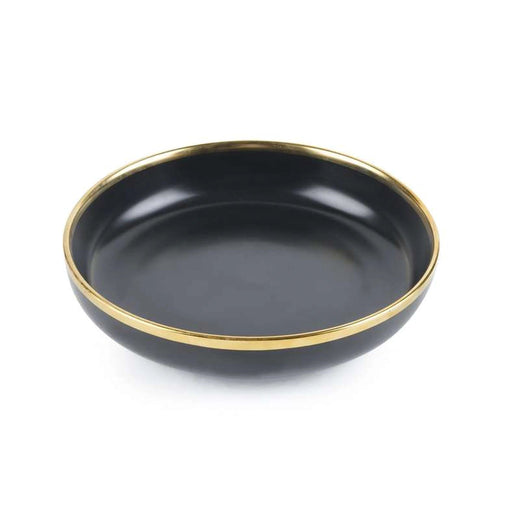 Regale Side Plate - Black And Gold Pan Home