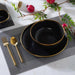 Regale Soup Bowl Dia19Cm - Black And Gold Pan Home