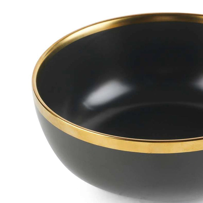 Regale Soup Bowl Dia19Cm - Black And Gold Pan Home