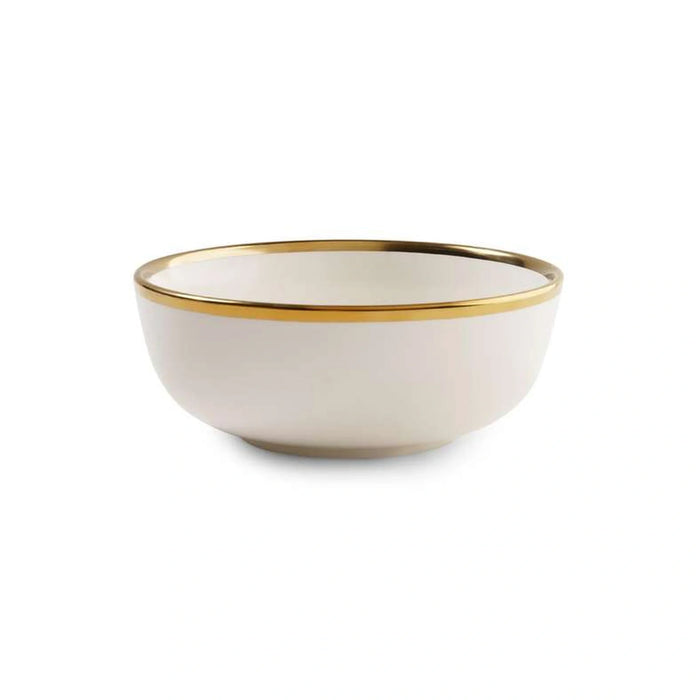 Regale Soup Bowl Dia19Cm - White And Gold