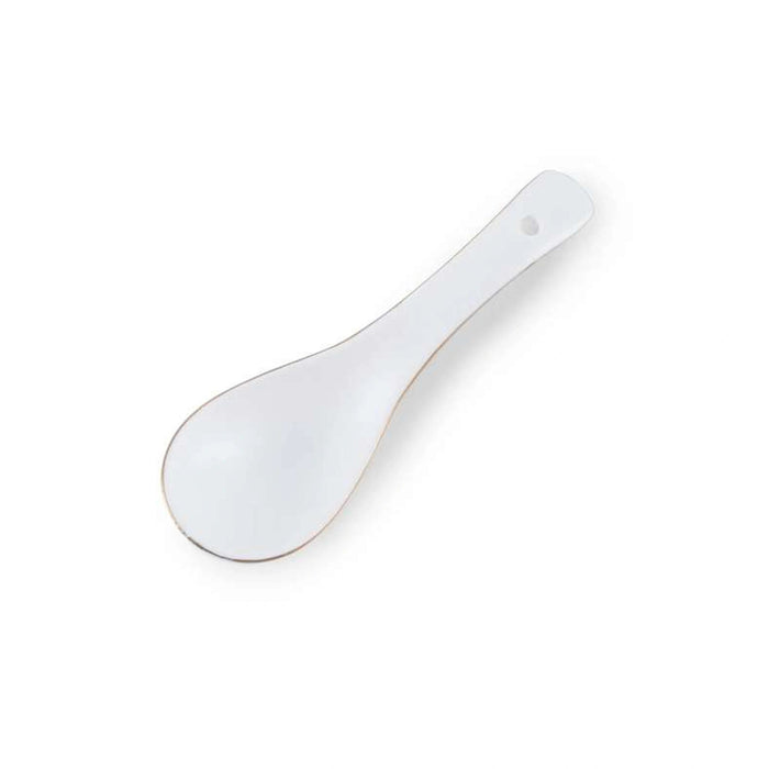 Regale Soup Spoon - White And Gold Pan Home