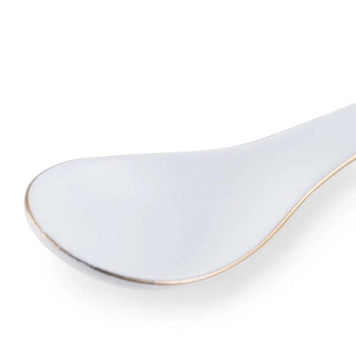 Regale Soup Spoon - White And Gold Pan Home