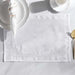 Regalia 4Piece Embroidered Placemat Set 33X48Cm-White Pan Home