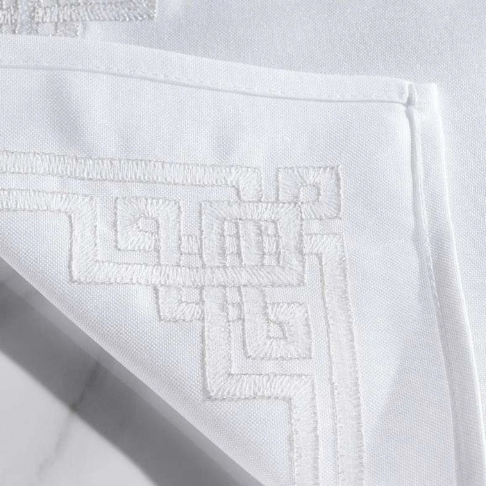 Regalia 4Piece Embroidered Placemat Set 33X48Cm-White Pan Home