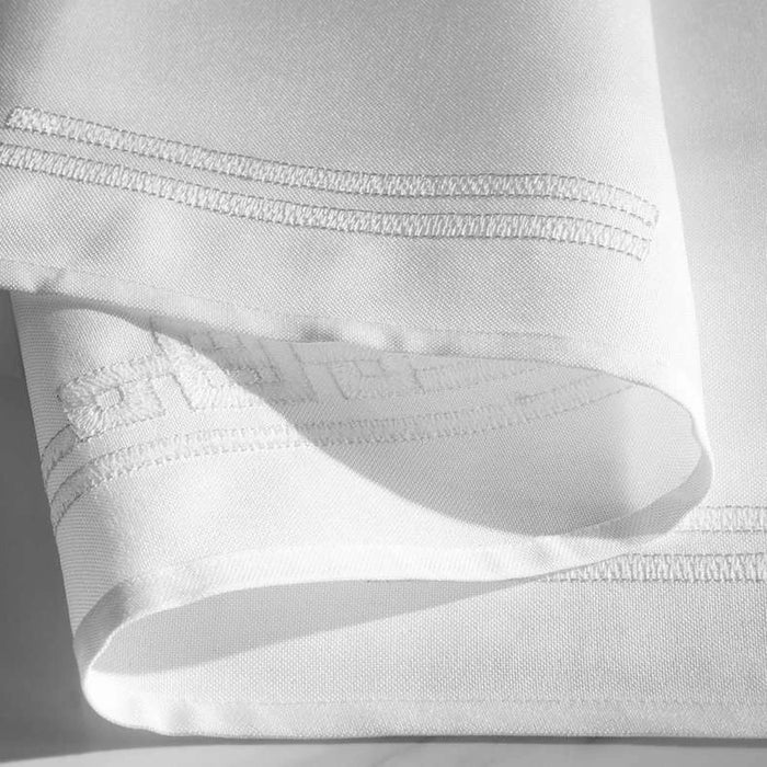 Regalia Embroidered Table Runner 33X120Cm-White