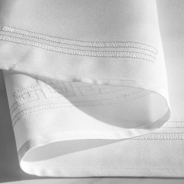 Regalia Embroidered Table Runner 33X180Cm-White