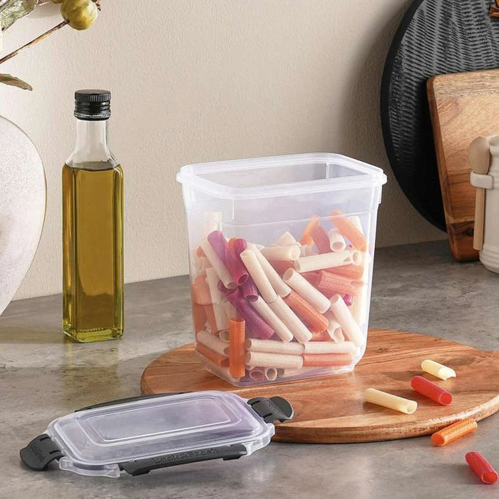 Regan Deep Rectangular Storage Container 1.57L - Clear & Black