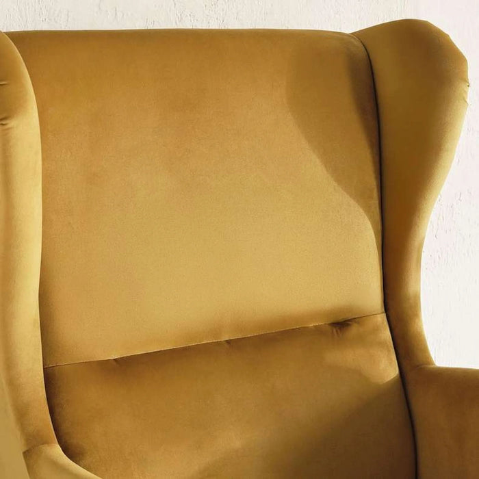 Regency Wing Accent Chair - Yellow