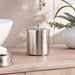 Regent Metal Cotton Jar  10X10X13Cm - Silver Pan Home