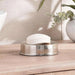 Regent Metal Soap Dish  12.5X12.5X4Cm - Silver Pan Home