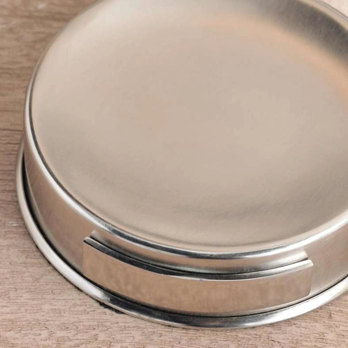 Regent Metal Soap Dish  12.5X12.5X4Cm - Silver Pan Home