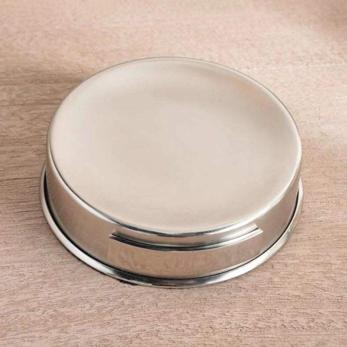 Regent Metal Soap Dish  12.5X12.5X4Cm - Silver Pan Home