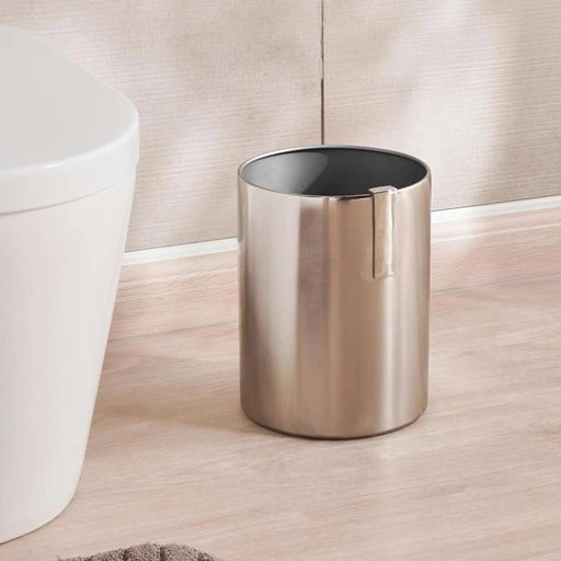 Regent Metal Waste Bin  20.5X20.5X26Cm - Silver Pan Home