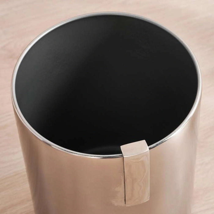 Regent Metal Waste Bin  20.5X20.5X26Cm - Silver Pan Home