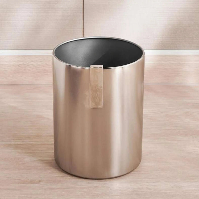 Regent Metal Waste Bin  20.5X20.5X26Cm - Silver Pan Home