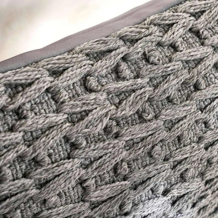 Regina Woven Outdoor Filled Cushion 45X45Cm - Grey Pan Home
