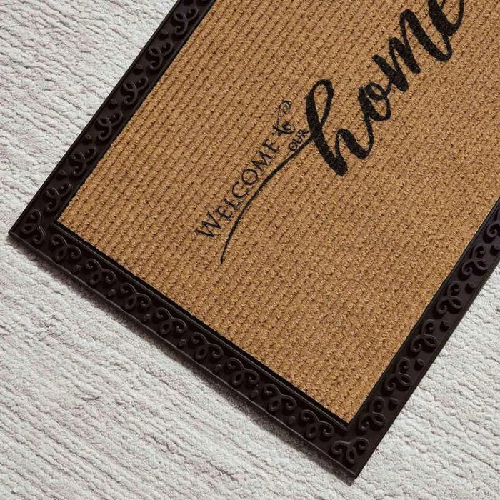 Remu Door Mat 45X70Cm - Natural/Black