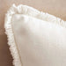 Renaissance Fringed Down Alternative Filled Cushion 50X50 Cm-Off White Pan Home