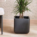 Renata Polyresin Square Planter 35X35X33Cm- Black Pan Home