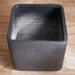 Renata Polyresin Square Planter 43X43X41Cm- Black Pan Home