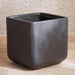 Renata Polyresin Square Planter 43X43X41Cm- Black Pan Home