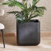 Renata Polyresin Square Planter 52X52X48Cm- Black Pan Home