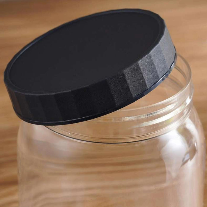 Rento 6-Piece Storage Jar 500Ml - Clear & Grey