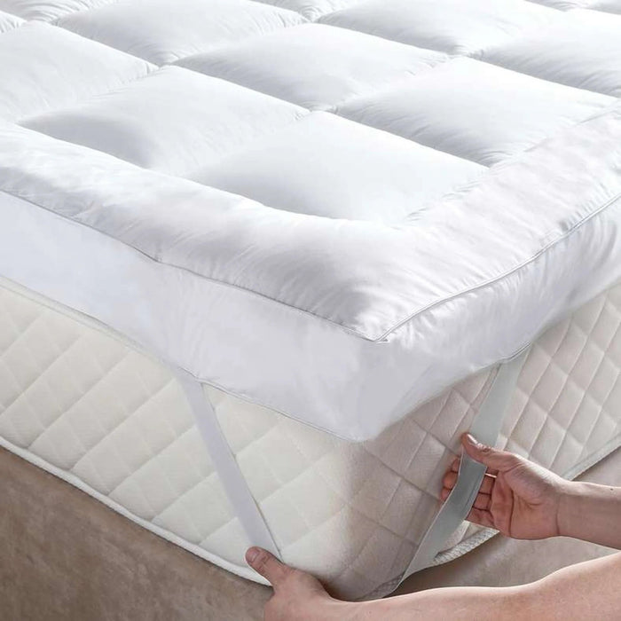 Repose Extra Thick Mattress Topper 120X200+10Cm - White Pan Home