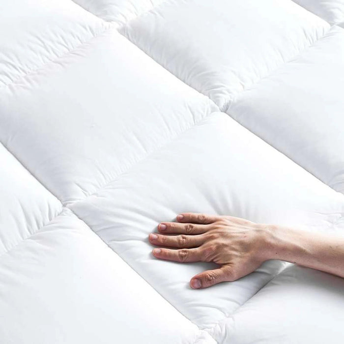Repose Extra Thick Mattress Topper 90X200+10Cm - White Pan Home