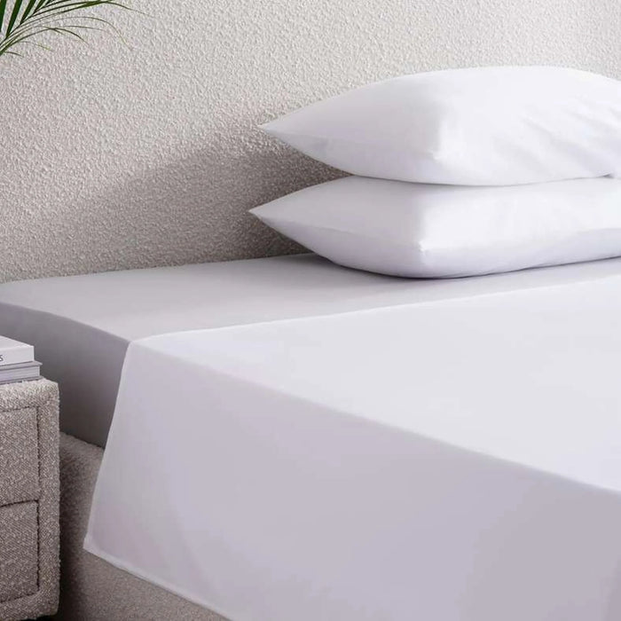 Retreat Flat Sheet 240X260Cm-White