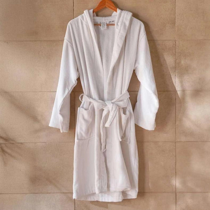 Retreat Hooded Bathrobe L/Xl - White Pan Home