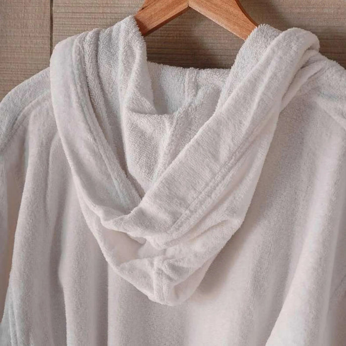 Retreat Hooded Bathrobe S/M - White Pan Home