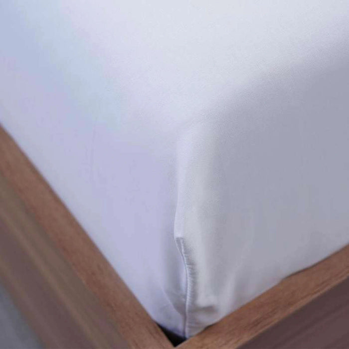 Retreat King Fitted Sheet - White Pan Home