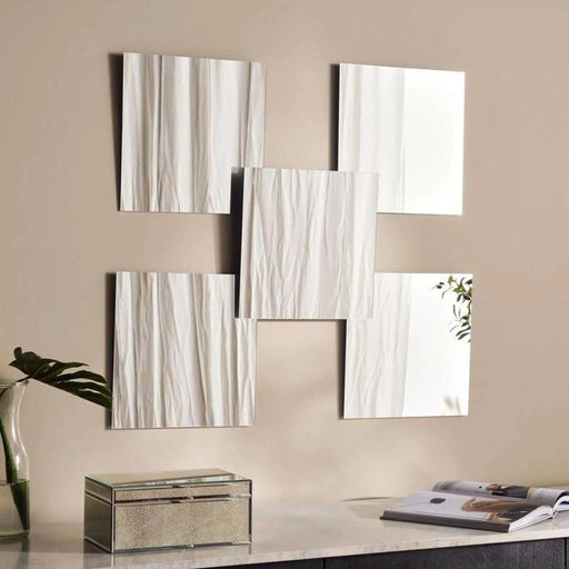 Revel 5-Piece Decorative Mirrors 30X30Cm - Clear Pan Home